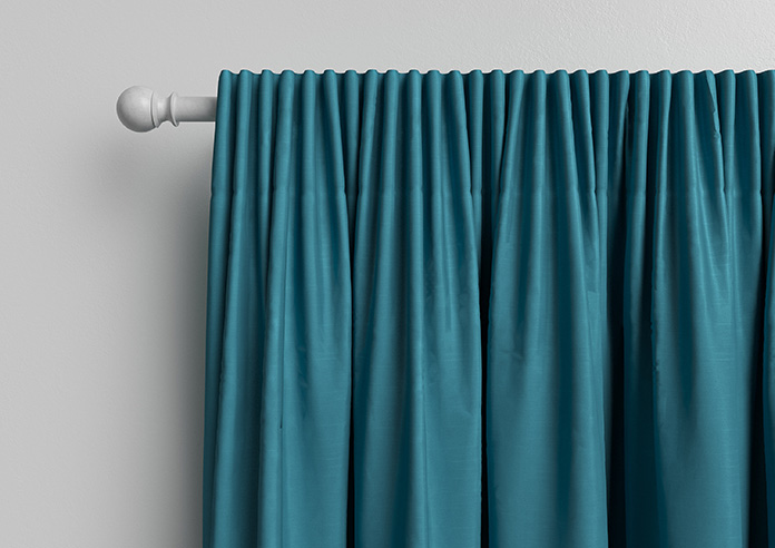 Kyoto Faux Silk, Azure - Made to Measure Curtains - Image 10